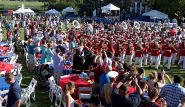 Pictures Claim Saudi National Abdul Rahman Ali Alharbi at White House for Independence Day 4th of July Party