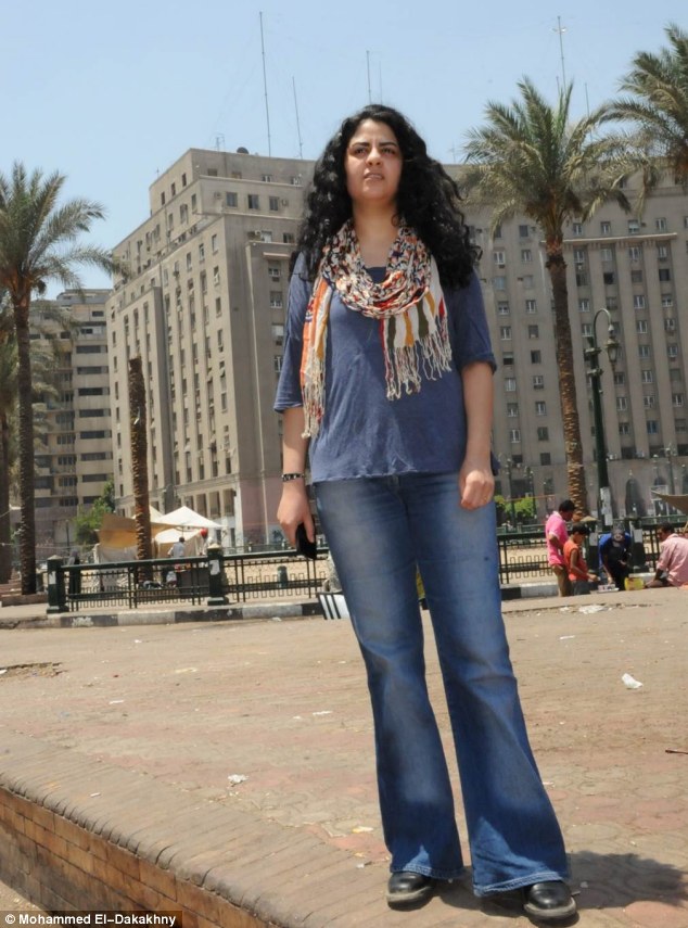 Trauma: Yasmine El Baramawy was subjected to a brutal rape in Cairo's Tahrir Square during the 'Arab Spring' in November 2012