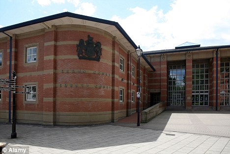 The witness is one of seven alleged victims in a sex exploitation trial at Stafford Crown Court pictured 