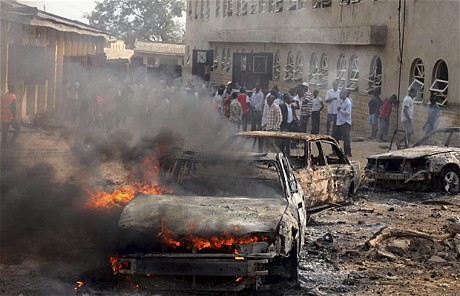 Gunmen in Nigeria on Friday opened fire on friends and relatives gathered to mourn the deaths of three Christians killed on Thursday, leaving up to 20 more people dead. 