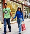 couple walking in lahore pakistan