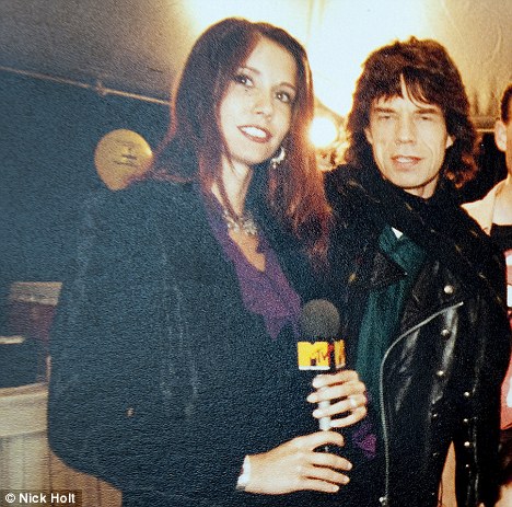 Ex-MTV Presenter Kristiane Backer with Mick Jagger in the late Eighties