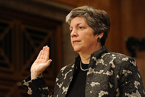 Janet Napolitano is sworn in as the third Unit...