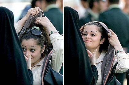 Iranian girl with scarf