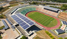 Solar PV rooftop system at a football stadium in Brazil